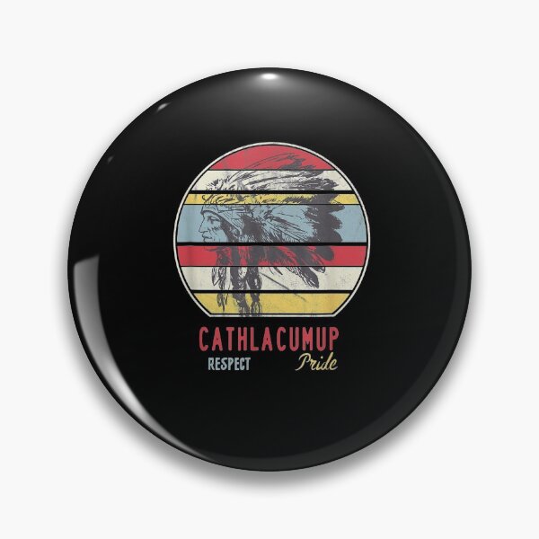 Item preview, Cathlacumup Native American Indian Tribe Respect Pride Retro designed and sold by lolahomya.