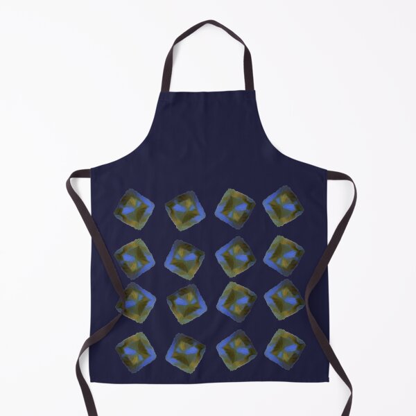 Item preview, Gemstone pattern in blue and gold designed and sold by NJartbyNJacobson.