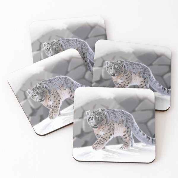 Item preview, Snow Leopard drawing designed and sold by LeoXiang.
