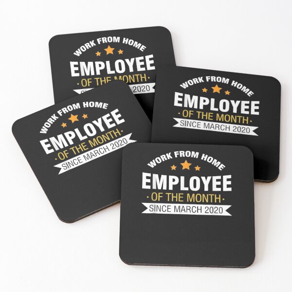 Item preview, Funny Work From Home Employee Of The Month Since March 2020 designed and sold by lolahomya.