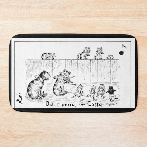 Item preview, Don't worry, be catty! designed and sold by ChaChings.