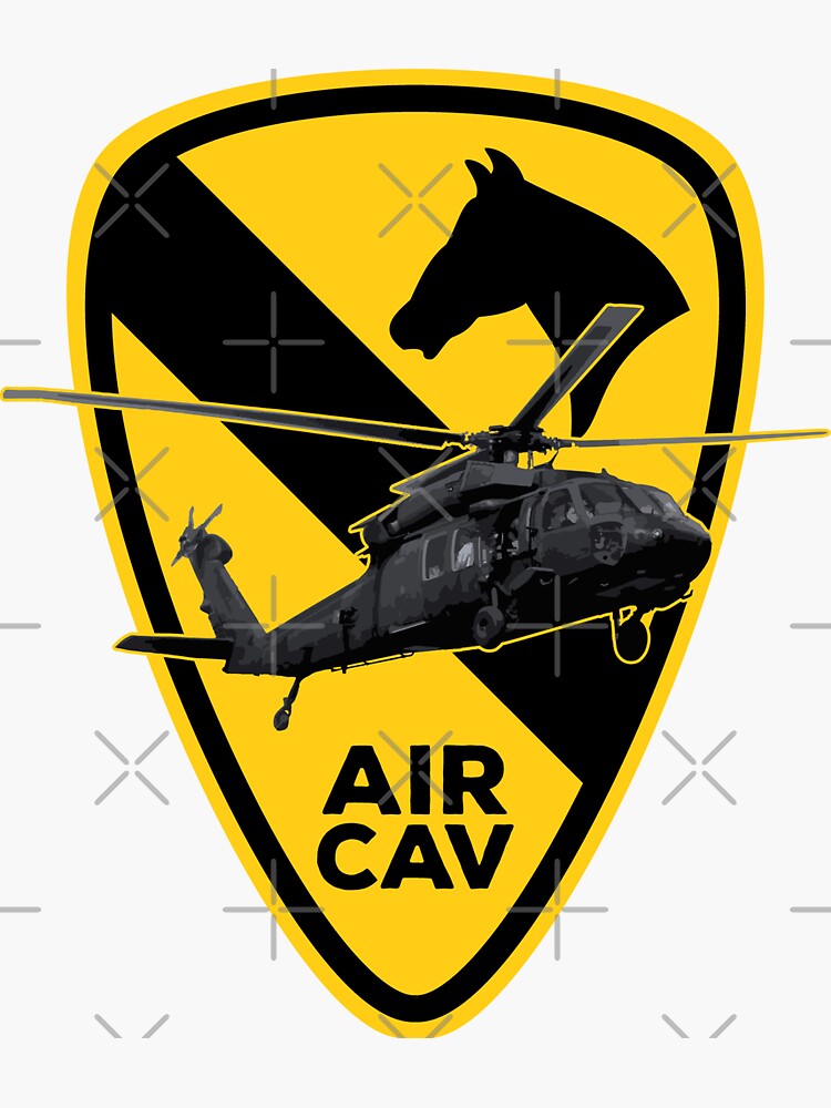 "AIR CAV / 1st Cavalry Division / The First Team" Sticker For Sale By ...