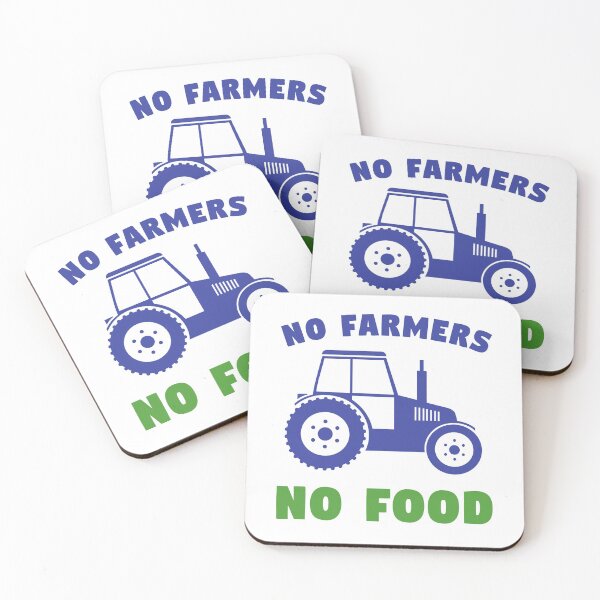 Item preview, No Farmers No Food India Protest Quote designed and sold by sillyquestions.