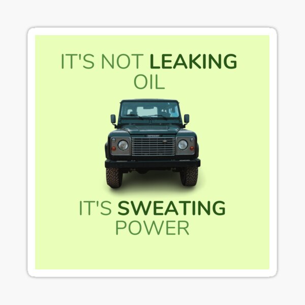 Land Rover Defender ne fuit pas d'huile, sa puissance de transpiration Sticker