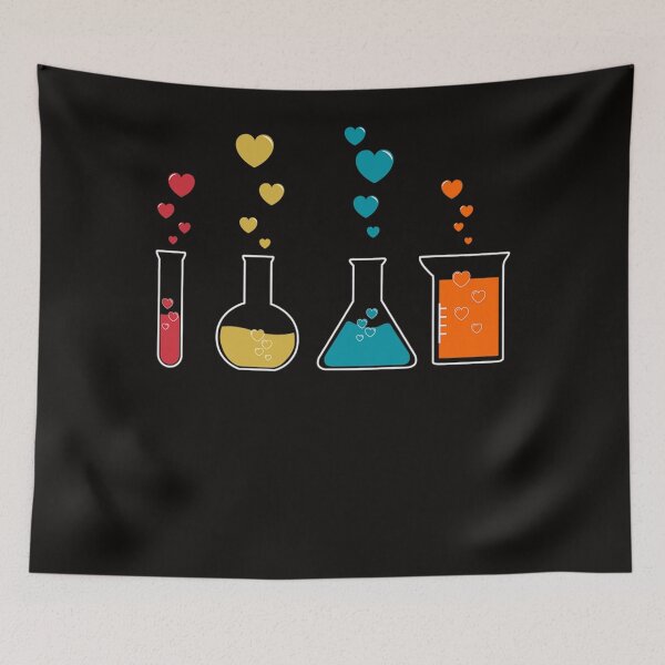 Item preview, Cute Chemistry Hearts Science Valentines Gift Nerd designed and sold by KendraHenke.