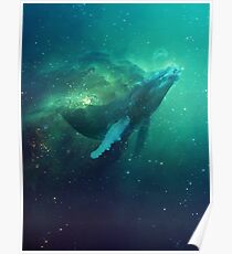 Kosmischer Wal Poster