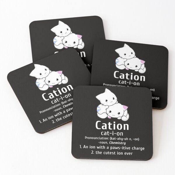 Item preview, Cute Science Cat Cation Chemistry Pawsitive Element designed and sold by KendraHenke.