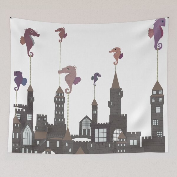 Item preview, Castles and Seahorses designed and sold by penwah.