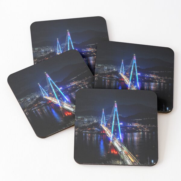 Item preview, Dolsan bridge at night designed and sold by aaronchoi.