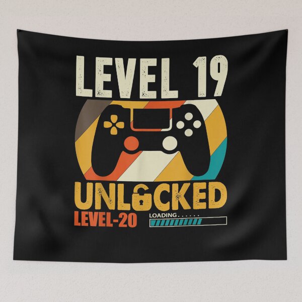 Item preview, Video Gamer 19 Years Old 19 Birthday Gift Level 19 Unlocked designed and sold by ninapfvu.