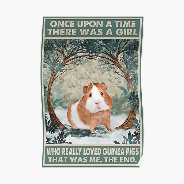 Once Upon A Time There Was A Girl Who Really Loved Guinea Pigs Poster
