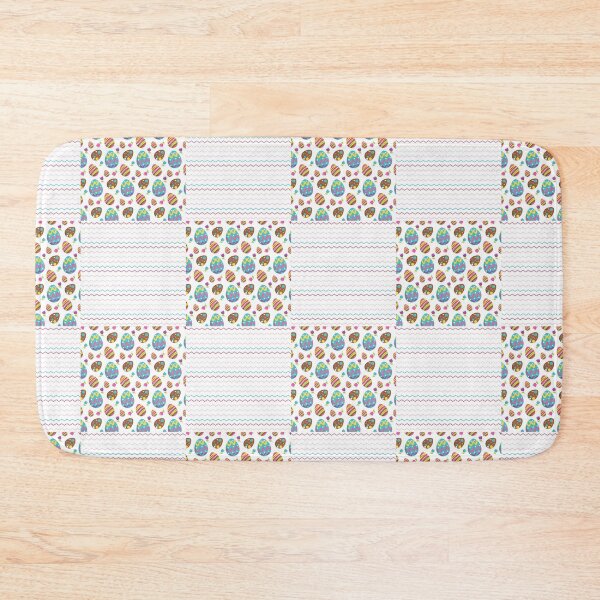 Item preview, Easter Egg White Geometric Quilt Pattern 2022 designed and sold by dreamofdenim.
