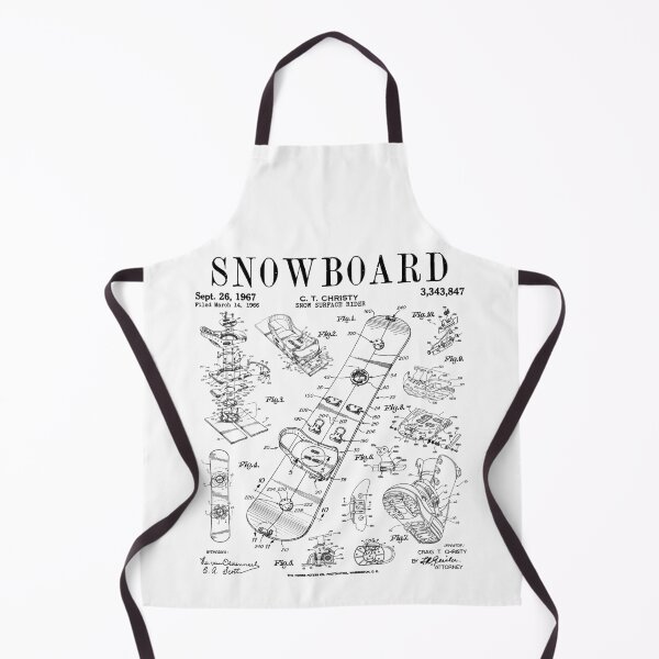 Item preview, Snowboard Winter Snowboarding Vintage Patent Drawing Print Black designed and sold by GrandeDuc.