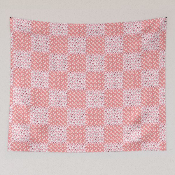 Item preview, Pink Easter Cute Bunny Faces Pattern 2022 designed and sold by dreamofdenim.