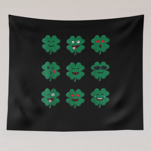 Item preview, Clover Emojis St Patricks Day Emoticons Boys Girls Kids designed and sold by ninapfvu.
