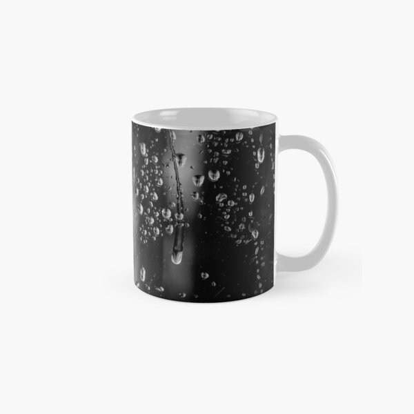 Water droplets on glass Classic Mug