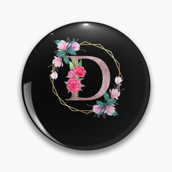 Item preview, Letter D Initial Floral Monogram Women Girls designed and sold by ninapfvu.