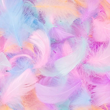 Artwork thumbnail, Colorful Feather Pattern Background by JTS STORE