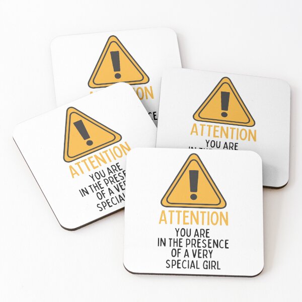 Item preview, Attention! You Are In The Presence Of A Very Special Girl Dark Triangle Design designed and sold by SweetAndSpice.