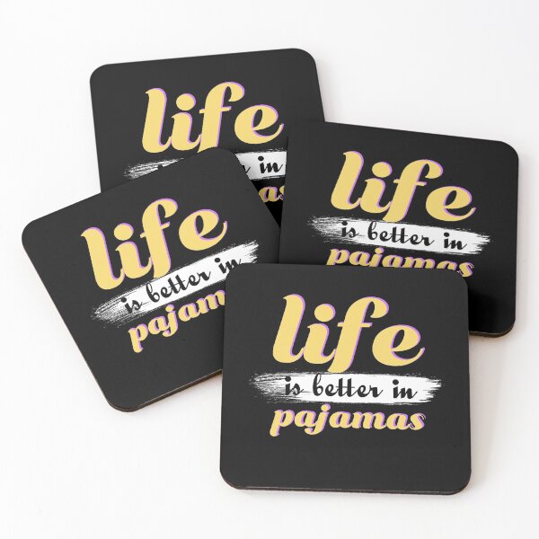 Item preview, Life Is Better In Pajamas Cute Cozy Quote designed and sold by sillyquestions.