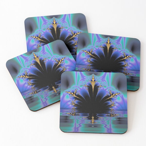 Item preview, Mirage Magic | Black and Blue Fractal Design | Ripple Effect | Raise Your Vibration designed and sold by JillyJ05.