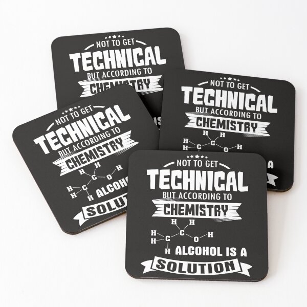 Item preview, Funny Chemistry GiftsAlcohol Is A Solution designed and sold by KendraHenke.