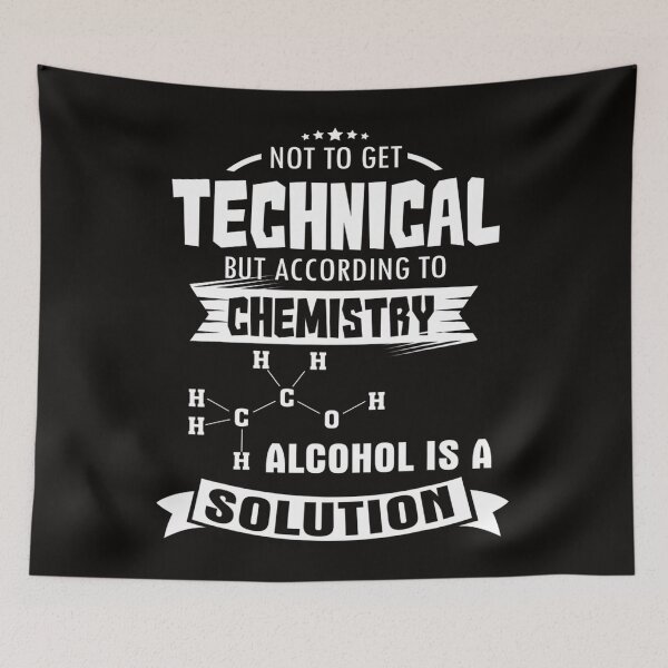 Item preview, Funny Chemistry GiftsAlcohol Is A Solution designed and sold by KendraHenke.