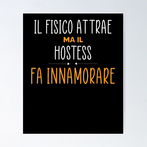 Regalo Divertente Per Hostess Fa Innamorare Sticker for Sale by ninapfvu