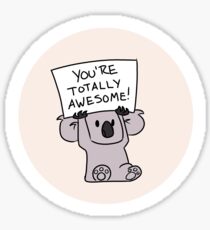 Totally Awesome Koala Sticker