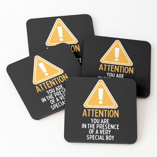 Item preview, Attention! You Are In The Presence Of A Very Special Boy Light Triangle Design designed and sold by SweetAndSpice.