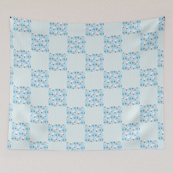 Item preview, Baby Bunny Blue Easter Quilt Pattern 2022 designed and sold by dreamofdenim.