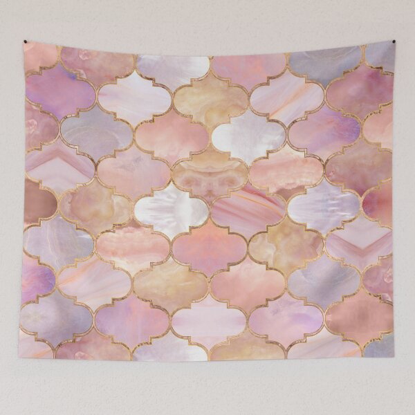 Item preview, Moroccan trellis Pastel Mineral Textures designed and sold by k9printart.