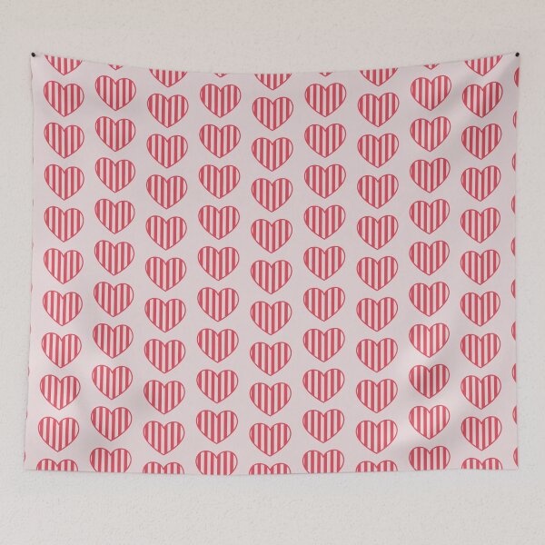 Item preview, Striped hearts pattern designed and sold by SpottedPilot.