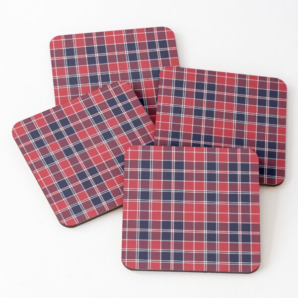 Item preview, Red Navy Plaid Tartan Textured Pattern designed and sold by Siu-Hong Mok.