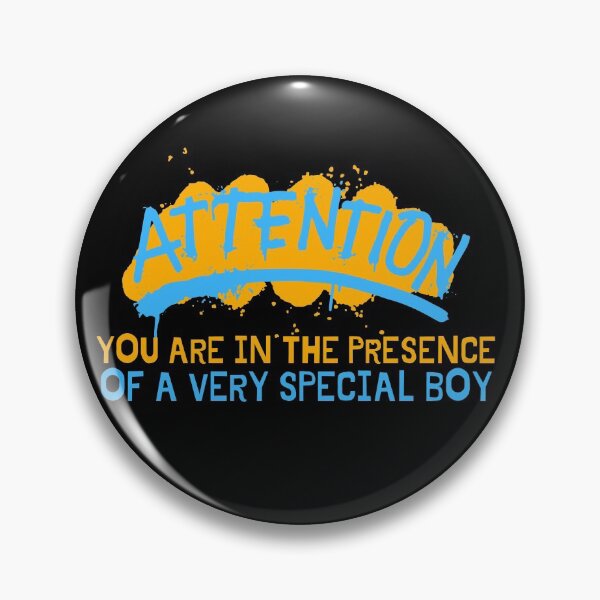 Item preview, Attention! You Are In The Presence Of A Very Special Boy Blue and Yellow Design designed and sold by SweetAndSpice.