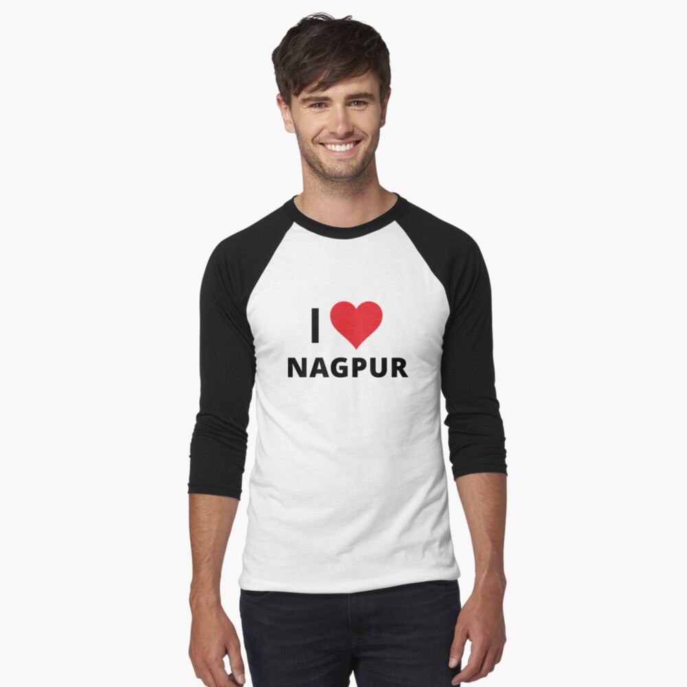  Nagpur India Retro Cutout Souvenir Vintage T-Shirt