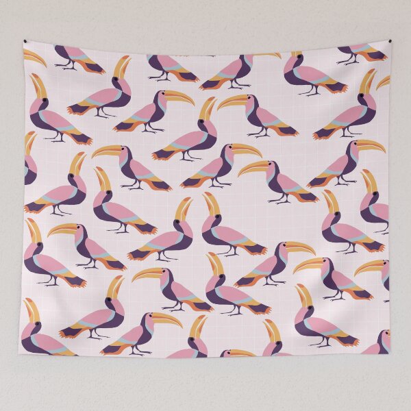 Item preview, Cute Toucan on Pink Background designed and sold by kapotka.