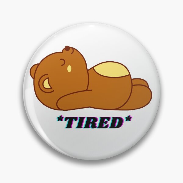 Item preview, Japanese Kawaii Cute Smiley Face - Tired Bear designed and sold by Avani01.