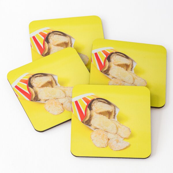 Item preview, French fries in eco-friendly packaging on a yellow background designed and sold by Babydov.