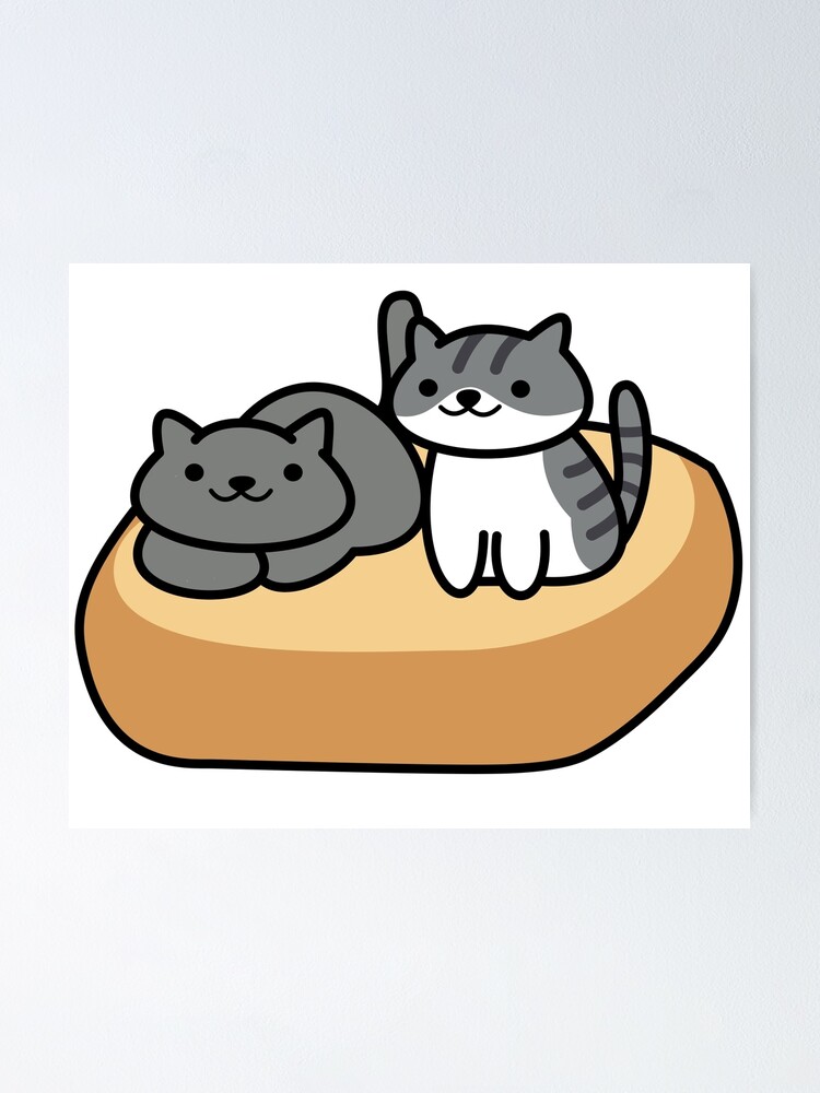 "Shadow & Pickles (Neko Atsume)" Poster by Iceyuk Redbubble