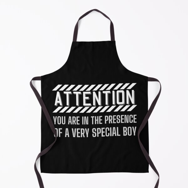 Item preview, Attention! You Are In The Presence Of A Very Special Boy White Stripe Design designed and sold by SweetAndSpice.