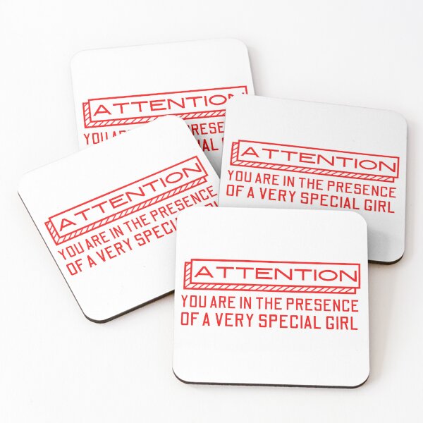 Item preview, Attention! You Are In The Presence Of A Very Special Girl Red Design designed and sold by SweetAndSpice.