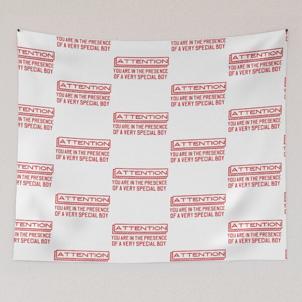Item preview, Attention! You Are In The Presence Of A Very Special Boy Red Design designed and sold by SweetAndSpice.