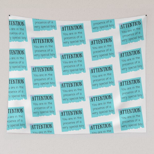 Item preview, Attention! You Are In The Presence Of A Very Special Boy Post It Design designed and sold by SweetAndSpice.