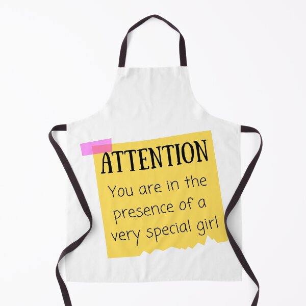 Item preview, Attention! You Are In The Presence Of A Very Special Girl Post It Design designed and sold by SweetAndSpice.