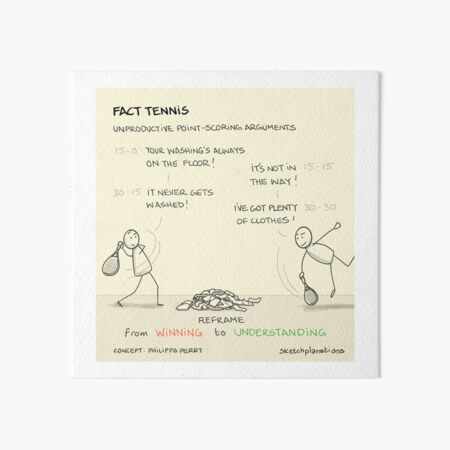 Fact tennis Art Board Print