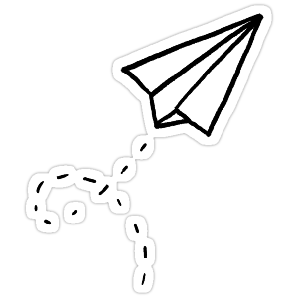 Paper Plane Stickers By Leah Flores Redbubble