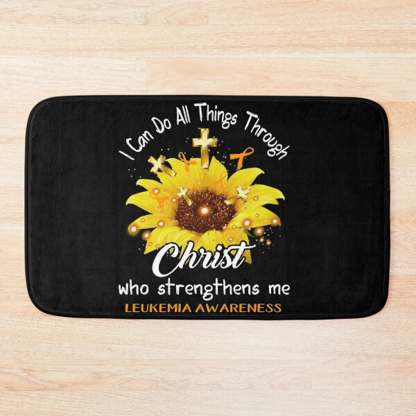 Item preview, I Can Do All Things Through Christ Who Strengthens Me Leukemia Awareness designed and sold by rechardtee.