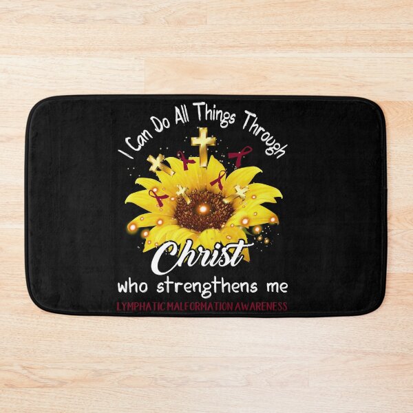 Item preview, I Can Do All Things Through Christ Who Strengthens Me Lymphatic Malformation Awareness designed and sold by rechardtee.