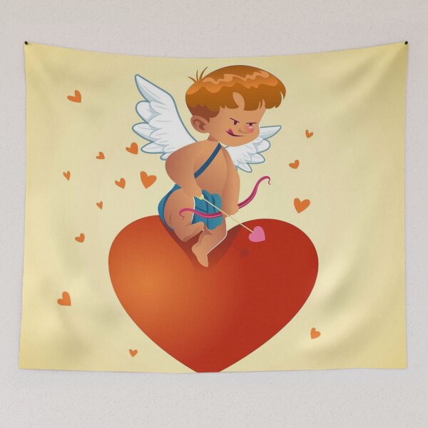 Item preview, Cupid sitting on the heart designed and sold by Midhuna.